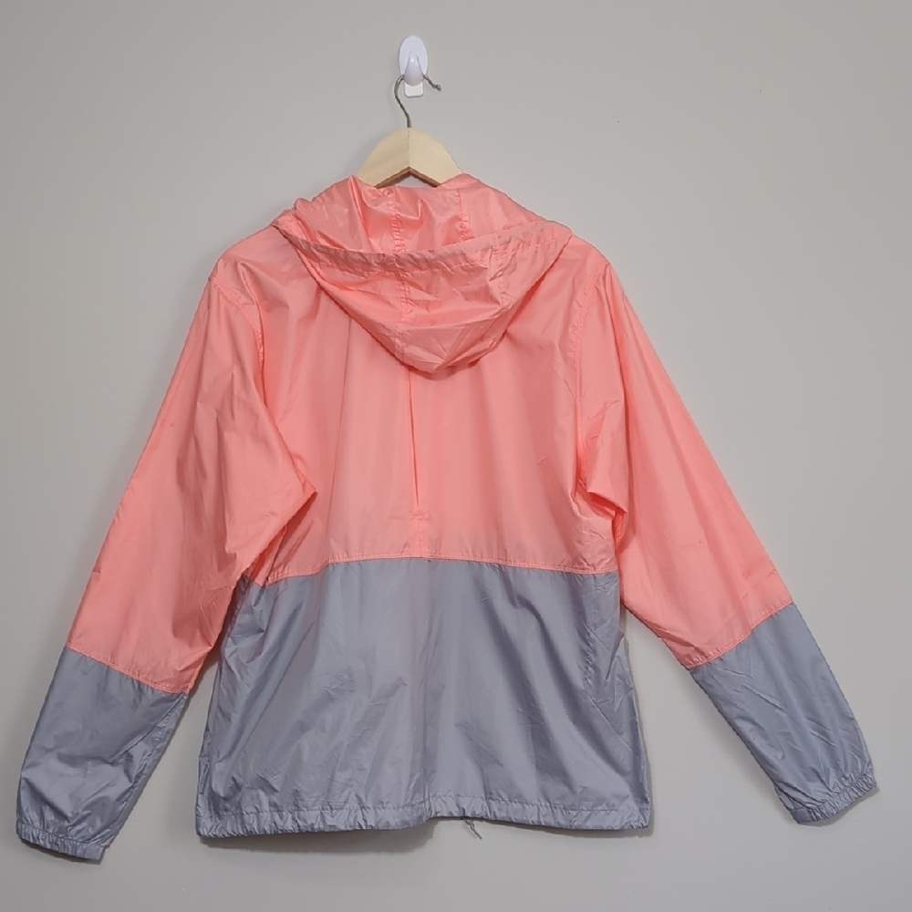 Columbia Flash Forward Coral Peach Gray Windbreaker Jacket Full Zip XL Spring - Picture 13 of 16